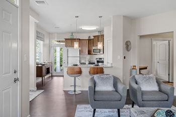 Counter seating overhang
